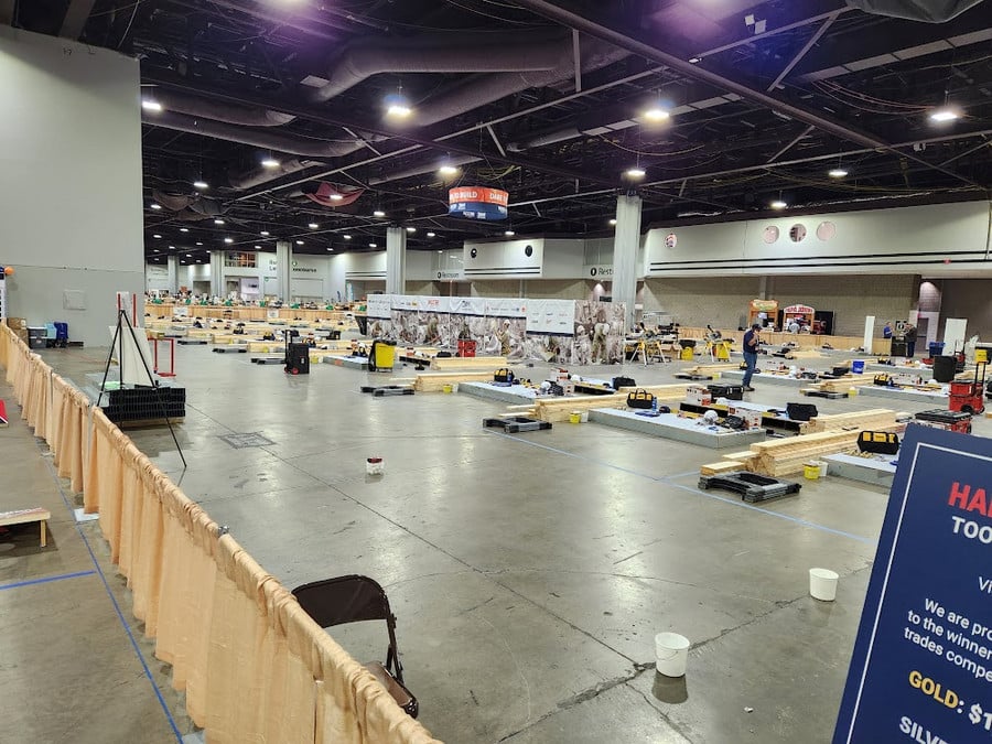 Carpentry competition floor