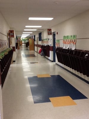 The T-wing from the 5K classrooms.