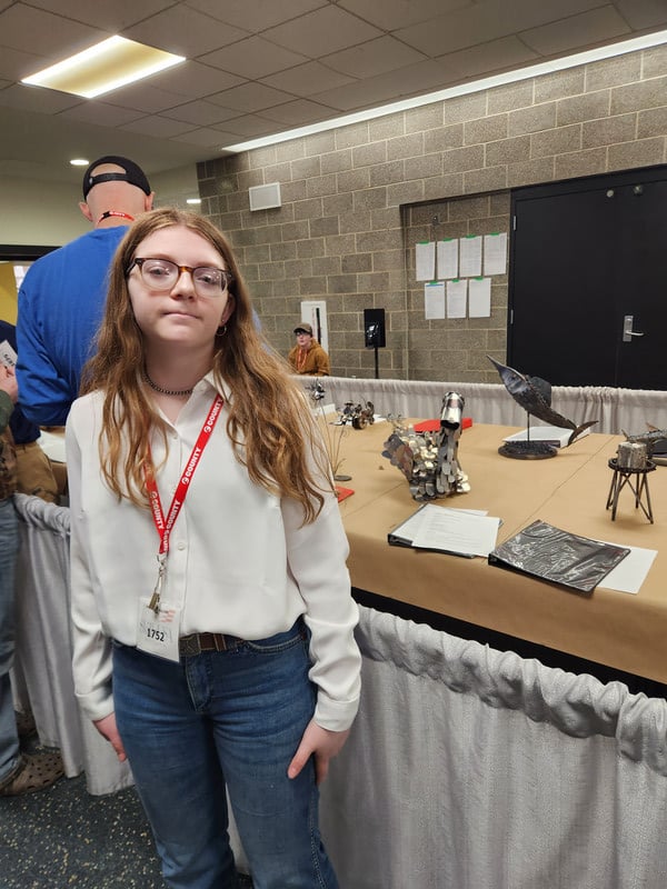 Ashlynn:  Welding Sculpture