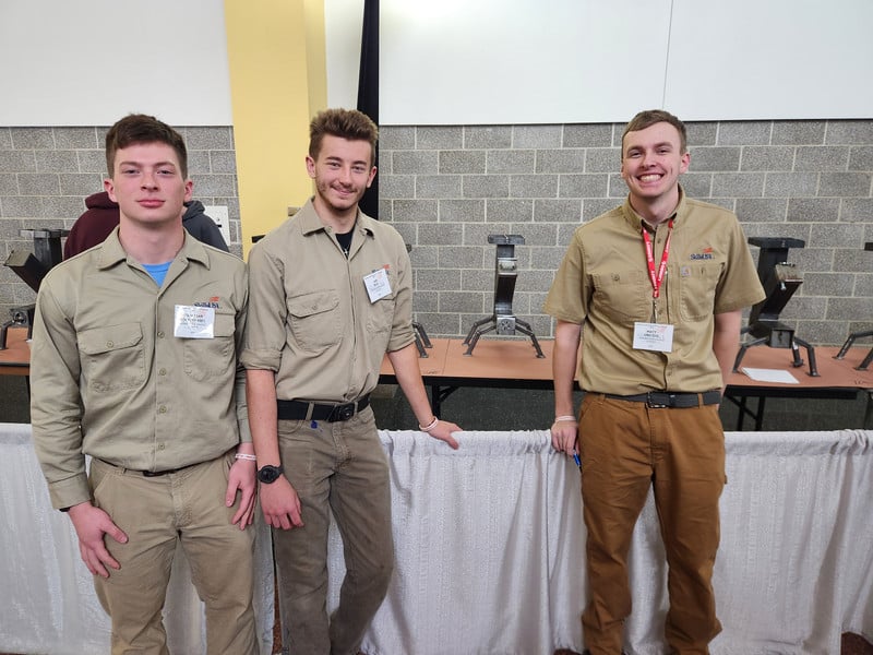 Sebastian, Ian, Matt:  Weld Fab Team