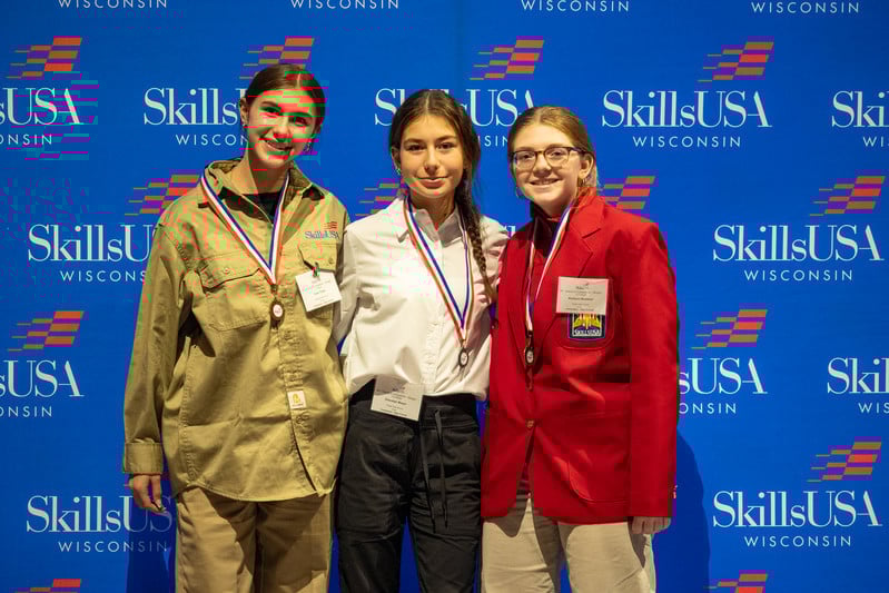 Welding Sculpture - 1st Place:  Ashlynn B.; 2nd Place:  Gracelyn W.