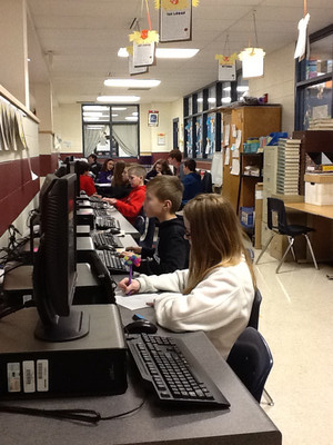 The fourth and fifth grade classrooms have break-out areas.