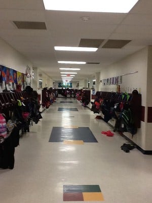 The 2nd and 3rd grade classrooms are on the first floor.