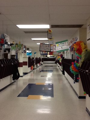 The 4th and 5th grade classrooms are on the second floor.