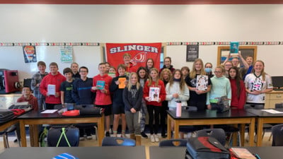 Group photo of students in Middle School FFA Club
