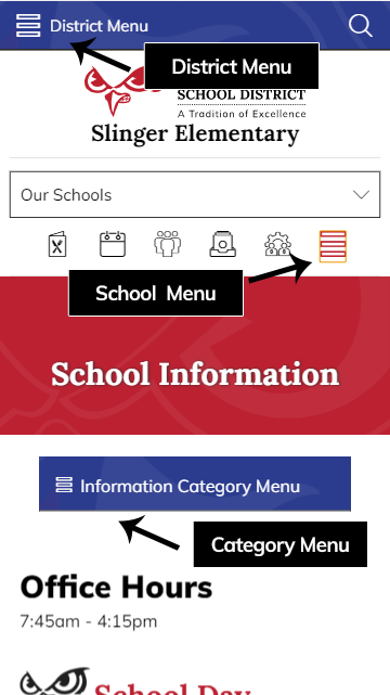 Slinger Mobile Menu