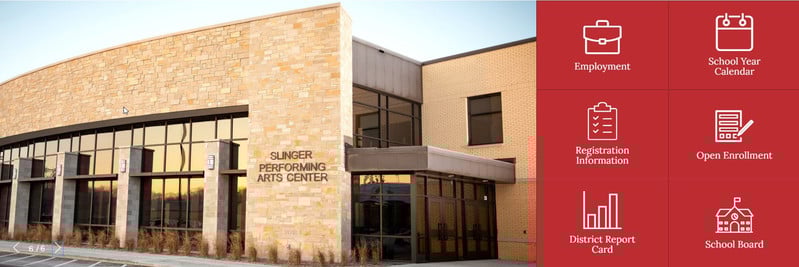 Slinger Website Entrance Area