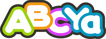 Colorful bubble letters ABCya